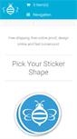 Mobile Screenshot of customstickersonline.com