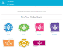 Tablet Screenshot of customstickersonline.com